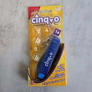Mattel Cinq O Hi Lo Portable Travel Dice Game Key Chain 2003 SEALED B4188
